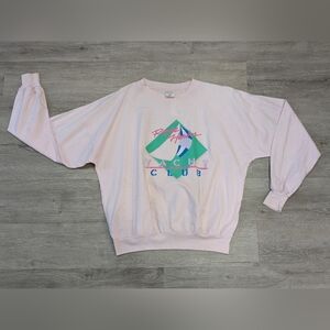 Vintage Quitman Pink Graphic LS Top